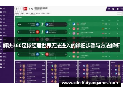 解决360足球经理世界无法进入的详细步骤与方法解析